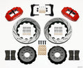 Wilwood 140-9110-DR Forged Narrow Superlite 6R Front Big Brake Kit 14in Drilled Rotors Red - 2005-2014 Ford Mustang