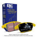EBC Yellowstuff Street and Track Rear Brake Pads DP41635R - 2002 Cadillac Escalade 5.3L with PBR Rear Caliper
