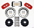 Wilwood AERO4 Rear Truck Big Brake Kit Drilled Red 14.25in 140-9838-DR - 1999-2010 GM 1500 Trucks and SUVs
