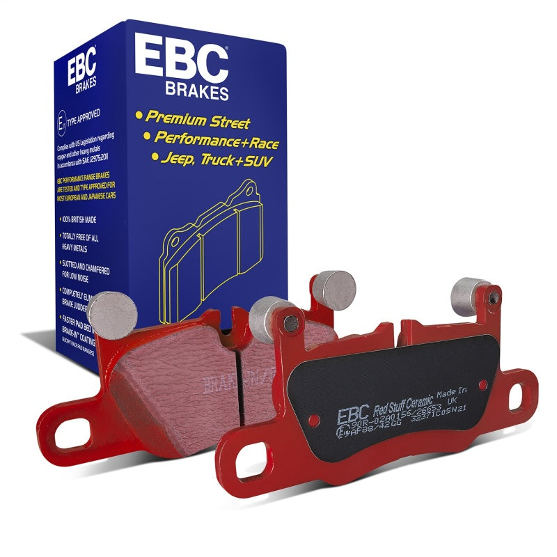 EBC Redstuff Ceramic Rear Brake Pads DP32371C - 2016+ Porsche 911 Carrera 3.0TT (991.2 with Cast Iron Rotors)