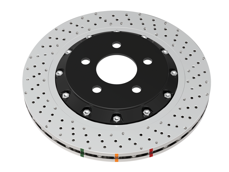 DBA 5000 Series Cross Drilled Rear Rotor - 2020+ Chevrolet Corvette C8 Z51 (DBA53929BLKXD)
