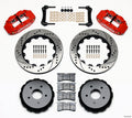 Wilwood 140-9119-DR Forged Narrow Superlite 4R Rear Big Brake Kit 14in Drilled Rotors Red - Chevrolet Corvette C5 / C6