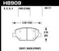 Hawk HPS 5.0 Front Brake Pads HB909B.660 - 2016-2018 Chevrolet Camaro