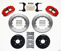 Wilwood 140-9117-R Forged Narrow Superlite 6R Front Big Brake Kit 14in Rotors Red - 1994-2004 Ford Mustang 5-Lug