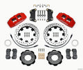 Wilwood 140-12767-DR DynaPro 6 Front Big Brake Kit 6-Piston 12.19in Drilled Rotors Red Calipers with Brake Lines - 2012 and Newer Fiat 500