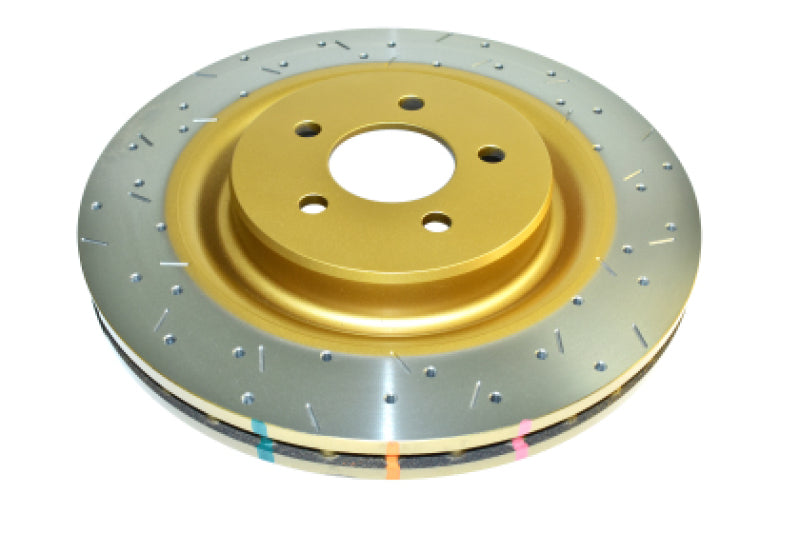 DBA 4000 Series T3 Rear Cross Drilled and Dimpled Rotor DBA43003SLVXD - 2014-2017 Audi RS7