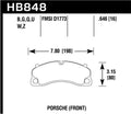 Hawk Performance HB848G.646 DTC-60 Front Brake Pads - 2019 Porsche 911 4.0L (Excludes Ceramic Composite Brakes)
