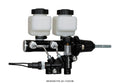 Wilwood Tandem Master Cylinder Kit with Pushrod - 15/16in Bore, Black - 261-14250-BK