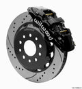 Wilwood AERO6 Front Hat Big Brake Kit 14.00in Black SRP Rotors with Lines - 2018-2025 Jeep JL