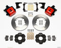 Wilwood CPB Rear Brake Kit 140-10210-R 11.00 in Rotors, Red - Honda Civic / Acura Integra Drum Rear, 2.71 in Hub Offset