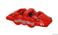 Wilwood Aero6 Forged 6-Piston Caliper 120-13294-RD - Left-Hand, Red, 1.75/1.38/1.38 Pistons