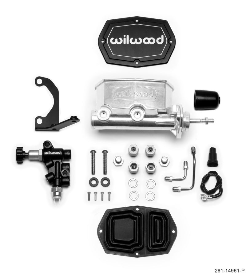 Wilwood 261-14961-P Compact Tandem Master Cylinder 7/8in Bore Ball Burnished