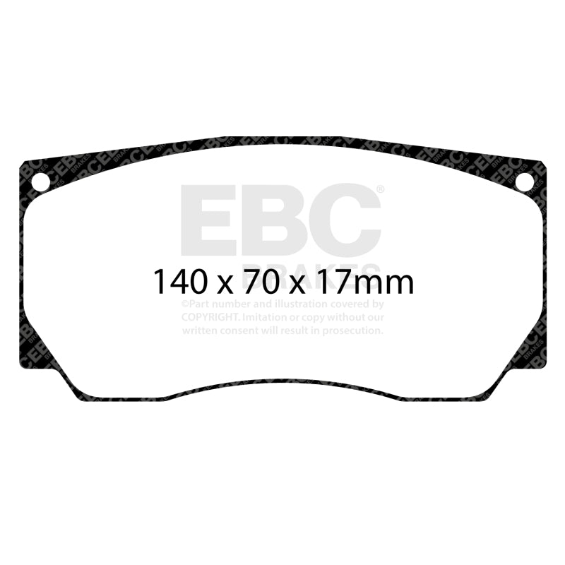 EBC DP8085.17SR21 SR-21 Sintered Race Brake Pads - Alcon TPCCAR20 (4420) D61