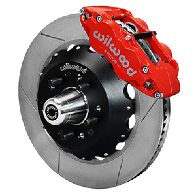 Wilwood Superlite 6R Brake Kit 14in Slotted Rotor Red - 1955-1957 Chevrolet Bel Air