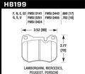 Hawk ER-1 Organic Front Brake Pads - 1979-1983 Peugeot 504 Wagon