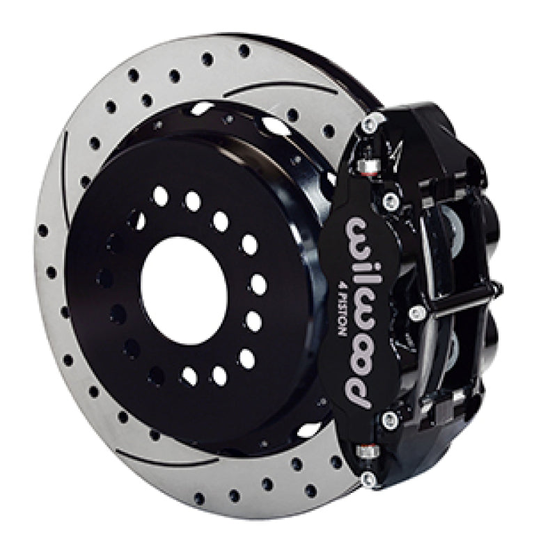 Wilwood 140-14878-D Mopar/Dana Rear Parking Brake Kit, FNSL4R Calipers, 14in Rotors, Green, 2.36in Offset