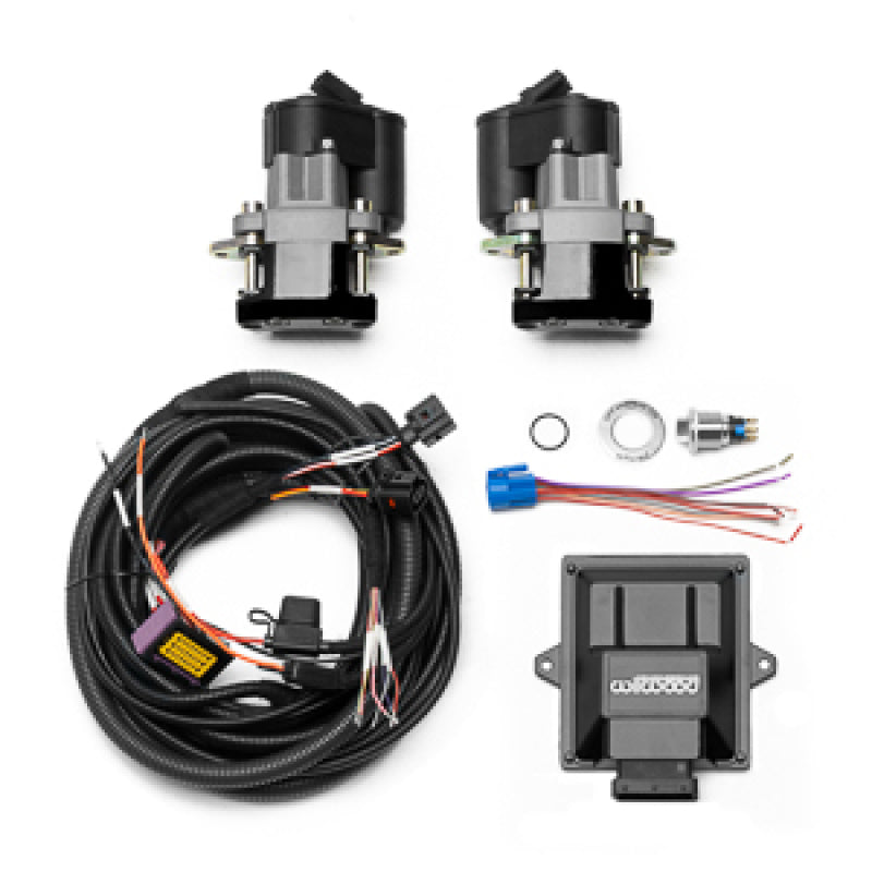 Wilwood 140-18030-BK Rear Electronic Parking Brake Retrofit Kit with Switch Harness - Black Caliper