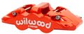 Wilwood Aero4-DS Forged Four-Piston Caliper 120-15598-RD - Red, 1.38 in Pistons, 1.10 in Rotor
