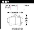 Hawk Performance HT-10 Front Race Brake Pads - 1997-2008 Porsche Boxster / 2007-2008 Porsche Cayman