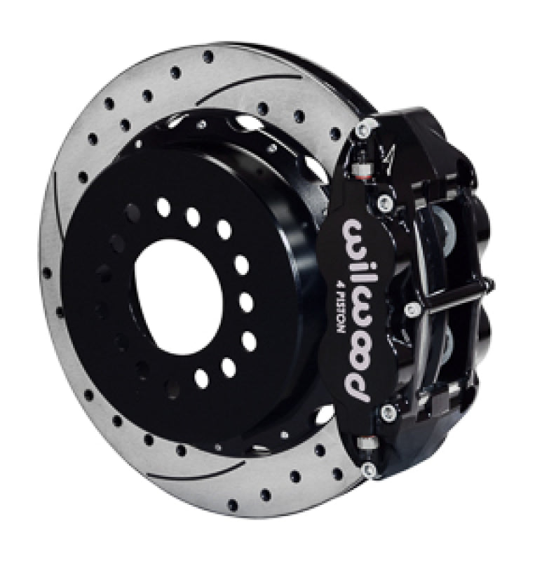 Wilwood 140-17659-D Narrow Superlite 4R Rear Big Brake Kit 14in Drilled Rotors - GM G-Body with 2.62in Axle Offset
