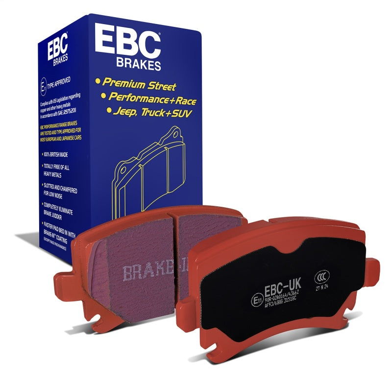 EBC Redstuff Ceramic Rear Brake Pads DP31518C - 2006-2013 Audi A3 2.0 Turbo with Girling Rear Caliper