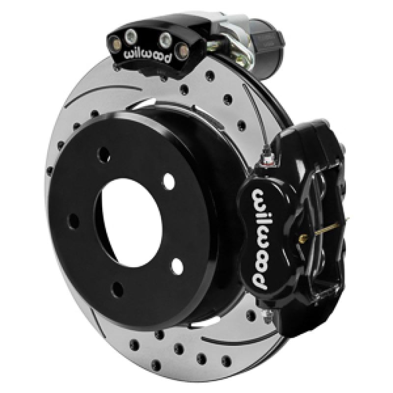 Wilwood 140-18043-D Rear Electronic Parking Brake Kit Black, 12.19in SRP Rotor, 3.25in Offset - 1988-1998 Chevrolet GMC C1500