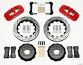 Wilwood AERO6 Front Hat Kit 14.00 Inch Drilled Rotors Red - 2005-2014 Ford Mustang