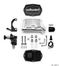 Wilwood Compact Tandem Master Cylinder 1in Bore with RH Bracket and Valve - Ball Burnished 261-15661-P