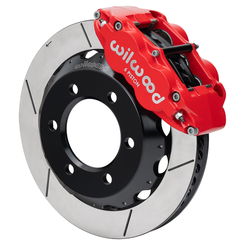 Wilwood 140-18155-R Superlite 6R Front Brake Kit Red Calipers 12.88in GT Rotors - 1971-1991 Chevrolet Blazer 6-Lug