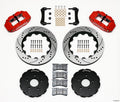 Wilwood 140-8922-DR Forged Narrow Superlite 6R Front Big Brake Kit 14in Drilled Rotors Red - Chevrolet Corvette C6