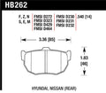 Hawk Performance HP Plus Street and Track Rear Brake Pad Set HB262N.540 - 1989-1997 Nissan 240SX SE