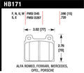 Hawk Performance DTC-70 Front Race Brake Pads - 1969-1977 & 1984-1989 Porsche 911