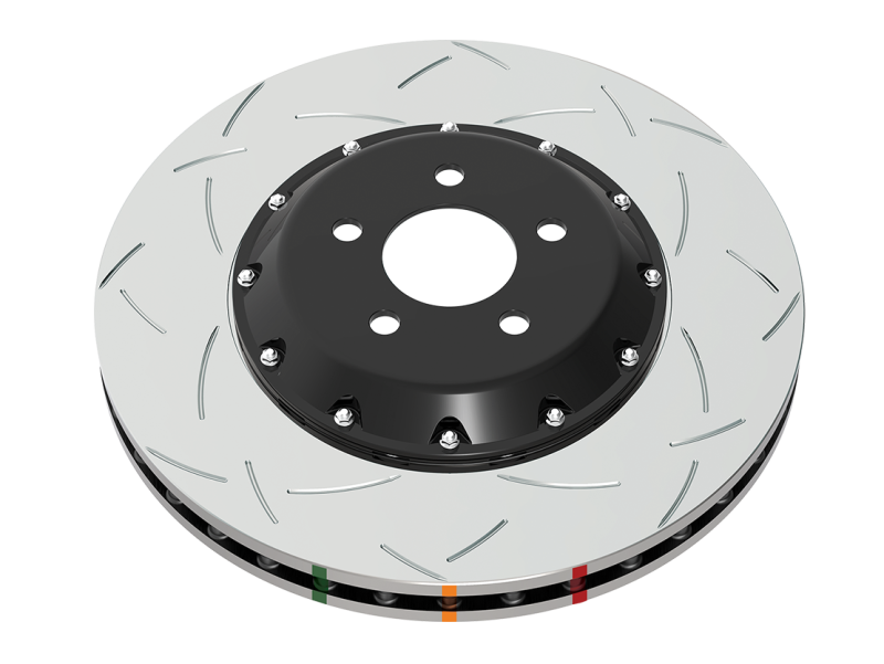DBA DBA53916.1S 5000 Series T3 Slotted 2-Piece Front Brake Rotor with M6 Nuts - 2019 and Newer Chevrolet Camaro ZL1