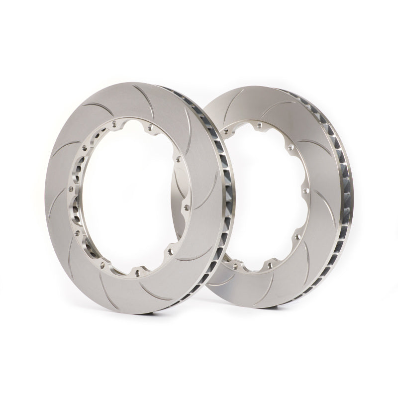 GiroDisc D2-147 Slotted Rear Replacement Rotor Rings - 2014-2019 Chevrolet Corvette C7 Z06 and Grand Sport