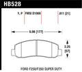 Hawk Performance LTS Front Brake Pads HB528Y.811 - 2005-2011 Ford F-250 Super Duty