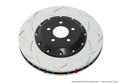 DBA 5000 Series T3 Slotted Front Rotor with Silver Hat - 2014-2018 Audi RS7 with Iron Rotors (DBA53002SLVS)