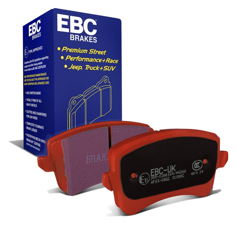 EBC DP31988C Redstuff Ceramic Low Dust Rear Brake Pads - 2009-2011 Audi A4 2.0 Turbo