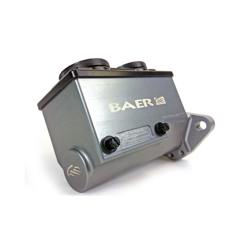 Baer ReMaster 2-Bolt GM/Ford Master Cylinder - 1-1/8in Bore, Left Port, Gray (6801266LP)
