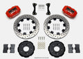 Wilwood 140-7014-DR Forged Dynalite Front Big Brake Kit 12.19in Drilled Red Calipers 5-Lug - 2002-2006 Acura RSX