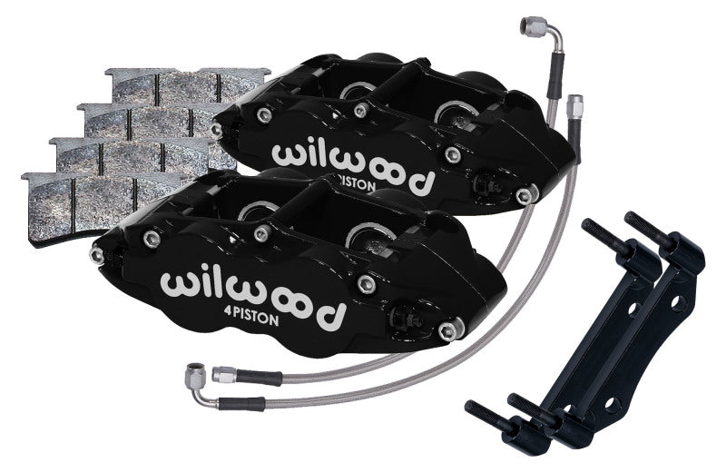 Wilwood Front Superlite Caliper Kit 3.5 in MT, Black - 1984-1989 Porsche 911 (Part 140-16677)