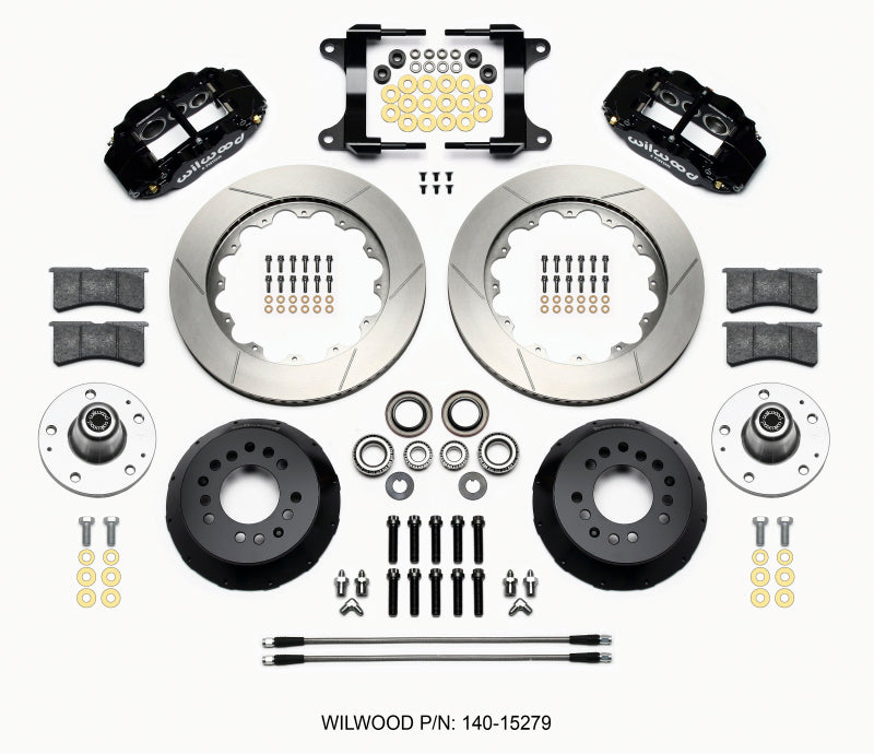 Wilwood Narrow Superlite 6R Front Hub Kit 14.00in with Lines 140-15279 - 1982-1992 Camaro