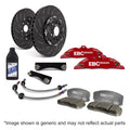 EBC BBK031RED-1 Racing Apollo-4 Front Big Brake Kit 330mm Floating 2-Piece Rotors Red Calipers - 2012-2021 Subaru BRZ / Toyota GT86