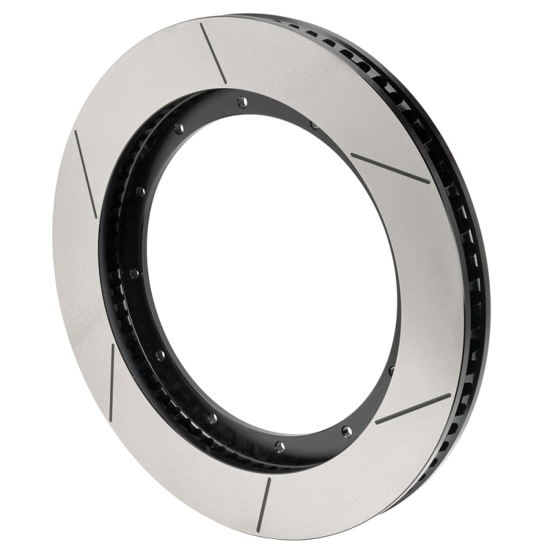 Wilwood 160-18104-GTB 16.00 x 1.38in 2-Piece GT Rotor, 12 on 10.25in, 60 Curved Vane, Black