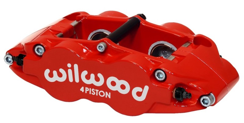 Wilwood Forged Narrow Superlite 4R Radial Caliper 120-11784-RD - Red, 1.75/1.75 in Pistons, 1.10 in Disc