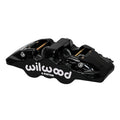 Wilwood AERO6 Left-Hand Caliper Black with 1.75/1.62/1.62 in Pistons for 1.25 in Rotor and .80 in Pad - 120-16893-BK