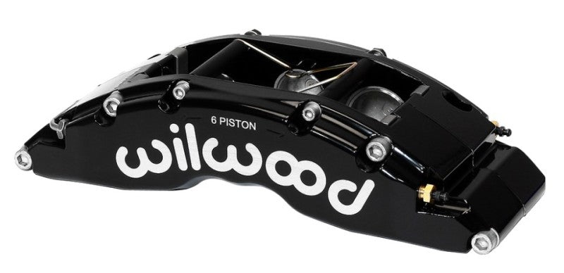 Wilwood TC6R Radial Mount 6-Piston Rear Caliper 120-14318-RS - Left Side, Black, 1.38in Rotor