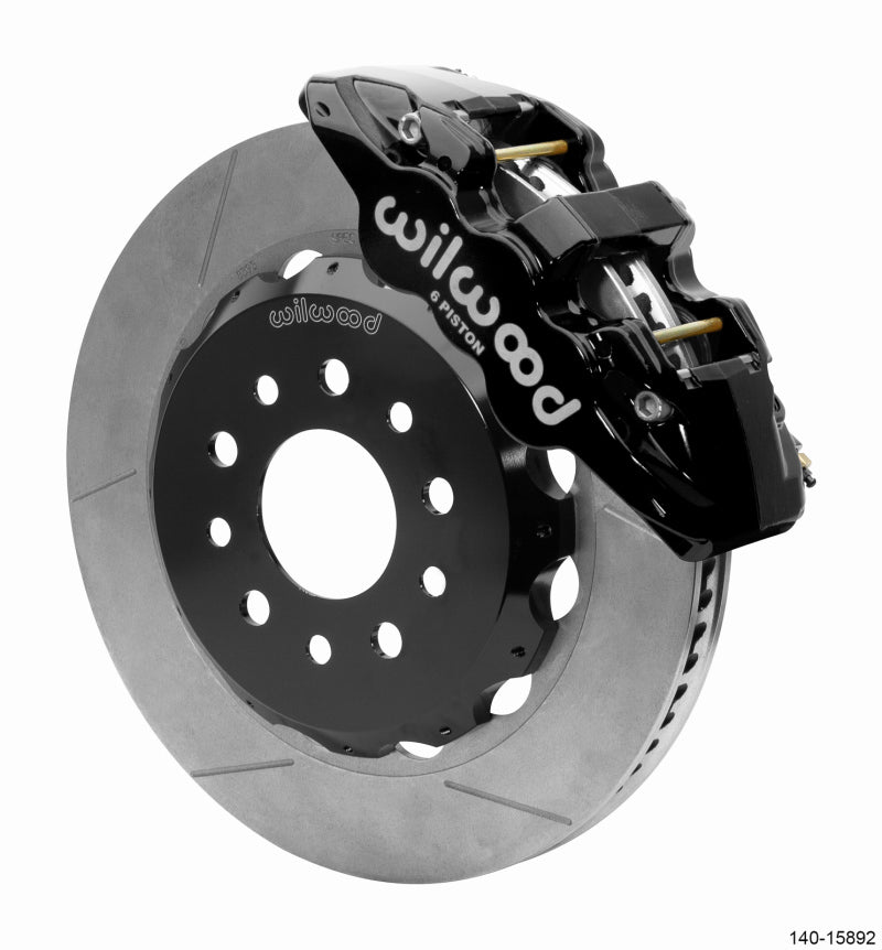 Wilwood AERO6 Front Big Brake Kit 14in Rotor Black - Jeep Wrangler JL / Gladiator JT
