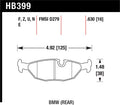 Hawk HT-10 Rear Race Brake Pads HB399S.630 - 1984-1991 BMW 325 (E30) - Not for Street Use