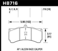 Hawk Performance HB716U.710 DTC-70 Race Brake Pads - AP Racing / Alcon Calipers
