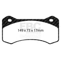 EBC Racing DP8054.20SR11 SR-11 Sintered Race Brake Pads - Wilwood Aero4 Radial Mount 6620 Caliper, 20mm